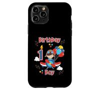 Flyer d'avion pour fête d'anniversaire pour garçons d'un an Coque pour iPhone 11 Pro
