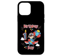 Flyer d'avion pour fête d'anniversaire pour garçons d'un an Coque pour iPhone 12 mini