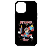 Flyer d'avion pour fête d'anniversaire pour garçons d'un an Coque pour iPhone 12 Pro Max