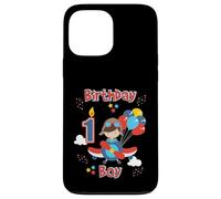 Flyer d'avion pour fête d'anniversaire pour garçons d'un an Coque pour iPhone 13 Pro Max