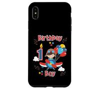 Flyer d'avion pour fête d'anniversaire pour garçons d'un an Coque pour iPhone XS Max