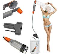FLYFISH Douche Portable Douche de Camping, Douchette Extérieur Batterie 2200mAH intégrée, randonnée, Escalade/Voyage/Camping