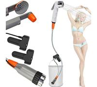 FLYFISH Douche Portable Douche de Camping, Douchette Extérieur Batterie 2200mAH intégrée, randonnée, Escalade/Voyage/Camping (Bidet Handheld 2 Batteries)