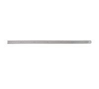 Flyhigh Règle de bord droit double face en acier inoxydable 60 cm Argent