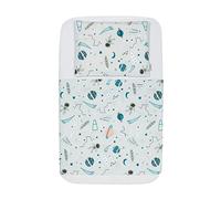 FlyIdeas Drap Housse Cododo 50x83 cm, Parure 4 Pcs avec Protege Matelas, 100% Coton | Compatible avec Berceau Cododo et Matelas Bebe 50x80, 50x83, 50x85, 40x80, 45x80, 50x85 et similaires