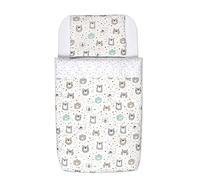 FlyIdeas Drap Housse Cododo 50x83 cm, Parure avec Couette et Housse de Couette | Compatible avec Berceau Cododo et Matelas Bebe 50x80, 50x83, 50x85, 40x80, 45x80, 50x85 et similaires