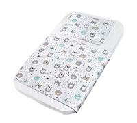 FlyIdeas Drap Housse Couffin et Nacelle 35x75 cm, Parure 3 Pcs 100% Coton - 1 Drap Housse, 1 Drap Plat & 1 Taie d'oreiller avec Tous Les Berceau Couffin et Nacelle Ronde et Ovale