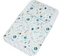FlyIdeas Drap-housse pour poussette 75x35 cm, 3 STK. - Avec drap supérieur et taies d'oreiller pour matelas de poussette Stubenwagen Moseskörbe Baby