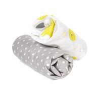 FlyIdeas Draps Housse 60x120 Alese Lit Bebe, Lot 2 Draps Ajustables Alèse Protégé Matelas - Linge en Pure et Doux Coton Certifiè pour Lit, Berceau & Matelas 120x60 cm