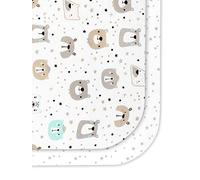 FlyIdeas Draps Housse Couffin et Nacelle 35x75 cm, Parure 2 Pcs 100% Coton - 2 Drap Housses Protégé Matelas Compatible avec Tous Les Berceau Couffin et Nacelle Ronde et Ovale