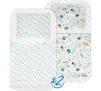 FlyIdeas Next 2 me Drap-housse lit d'appoint bébé 83x50 cm, 8 STK. - 100% Certifié. Coton - Kit complet avec protège-matelas imperméable