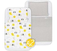 FlyIdeas Next 2 me Drap-housse lit d'appoint bébé 83x50 cm, 8 STK. - 100% Certifié. Coton - Kit complet avec protège-matelas imperméable