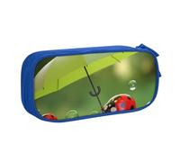 FLYIFE Adorable trousse à crayons en forme de coccinelle avec parapluie avec 2 compartiments pour filles, garçons, étudiants, école, bureau, université, noir, bleu, Taille unique, Cartable