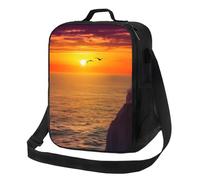 FLYIFE Beau sac à déjeuner isotherme avec bandoulière réglable, sac fourre-tout isotherme pour pique-nique, travail, école, voyage
