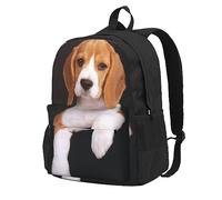FLYIFE Blue Shining Stars Sac à dos pour ordinateur portable 15 pouces, élégant et durable sac à dos de voyage pour les loisirs et l'école - grande capacité, Ovely Pet Beagle pour chien, taille unique