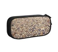 FLYIFE Cobblestone Grande trousse à crayons avec 2 compartiments pour filles, garçons, étudiants, école, bureau, université, noir, Noir , Taille unique, Cartable