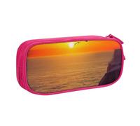 FLYIFE Grande trousse à crayons avec 2 compartiments pour filles, garçons, étudiants, école, bureau, université, noir, rose, Taille unique, Cartable