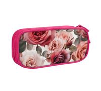 FLYIFE Grande trousse à crayons avec 2 compartiments pour filles, garçons, étudiants, école, bureau, université, noir, rose, Taille unique, Cartable