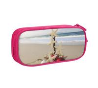 FLYIFE Grande trousse à crayons de Noël avec 2 compartiments pour filles, garçons, étudiants, école, bureau, université, noir, rose, Taille unique, Cartable