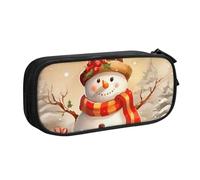 FLYIFE Grande trousse à crayons de Noël avec 2 compartiments pour filles, garçons, étudiants, école, bureau, université, noir, Noir , Taille unique, Cartable
