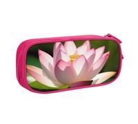 FLYIFE Grande trousse à crayons Lotus Blossom avec 2 compartiments pour filles, garçons, étudiants, école, bureau, université, noir, rose, Taille unique, Cartable