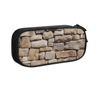 FLYIFE Grande trousse à crayons rétro avec 2 compartiments pour filles, garçons, étudiants, école, bureau, université, noir, Noir , Taille unique, Cartable