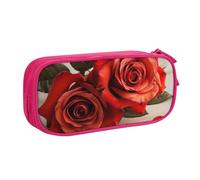 FLYIFE Grande trousse à crayons rose avec 2 compartiments pour filles, garçons, étudiants, école, bureau, université, noir, rose, Taille unique, Cartable