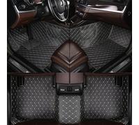 FLYIFE Personnalisés Voiture Tapis de Sol pour Volkswagen Tiguan 2009 2010 2011 2012 2013 2014 2015 2016 Tous Temps Cuir Antidérapant Moquettes Protection Complète Tapis,Black3