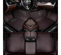 FLYIFE Personnalisés Voiture Tapis de Sol pour Volkswagen Tiguan 2009 2010 2011 2012 2013 2014 2015 2016 Tous Temps Cuir Antidérapant Moquettes Protection Complète Tapis,Black2