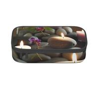 FLYIFE Trousse à crayons imprimée Sunrise - Grande capacité - Fermeture éclair - Organiseur de papeterie - Trousse de maquillage pour l'école, le bureau, adulte, adolescent, fille, garçon, Bougies