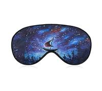 Flying an Old Pirate Ship Sleeping Blindfold Mask Cute Eye Shade Cover avec sangle réglable pour femmes hommes nuit