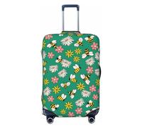 Flying Bees Housse de protection lavable pour valise de 45,7 à 81,3 cm, Noir/blanc, Medium