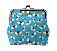 Flying Bees Petit porte-monnaie en cuir synthétique pour femme