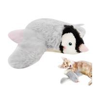 Flying Bird Jouet pour chat à herbe à chat - Jouets interactifs pour chat | Pingouin volant | Pingouin en peluche USB pour chaton | Jeu de détection intelligent pour chats ennuyés d'intérieur avec