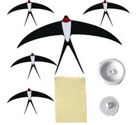 Flying Bird Mobile - Swallow Wind Carilm Fait À La Main Ensemble Pour La Décoration De La Maison | 5pcs Ornements Suspendus Pour La Cuisine De Chambre À Coucher Salon Esthétique Affichage Du Plafond B
