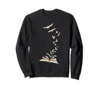 Flying Birds From Book Funny Book Fan Reader Read Books Sweatshirt
