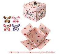 Flying Butterfly Box - 14.5cm Exploding Box | Paper Surprise Birthday Boxes, Explosive Present Boxes With Flying Butterflies For Valentine Day Wedding And Holiday Party Decor