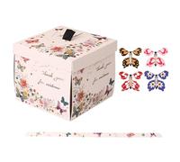 Flying Butterfly Box Paper 14.5x14.5x12.7cm, Exploding Birthday Present Box Funny Party Surprise Decorative Gift Boxes for Holiday, Celebration, Event