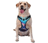 Flying Butterfly Gilet de traction imprimé pour animal domestique Idéal pour promener le chien, randonnée, voyage quotidien Taille XL