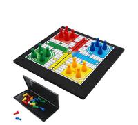 Flying Chess Game - Portable Foldable Board, Educational Airplane Chesses Set, Travel Friendly with Compact Storage, Family Learning Toy with Interactive Play, Flying Chess Aeroplane Game for Kid