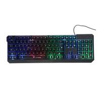 Flying Colourz Motospeed K70L étanche 7 Colorful LED rétro-éclairé Wired Desktop Clavier USB Gaming Computer Keyboard Noir