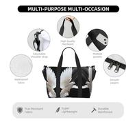 Flying Dove Sac de voyage pour articles personnels Motif colombe, Noir , Taille unique