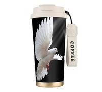 Flying Dove Tasse à café à double paroi en acier inoxydable 316, durable, isolée et élégante pour les amateurs de café et de thé