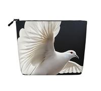 Flying Dove Trousse de maquillage à thème en chanvre étanche pour voyage, usage quotidien et cadeaux (24,1 x 17 x 5,1 cm), Noir , Taille unique