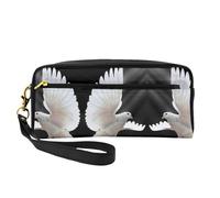 Flying Dove Trousse de maquillage de voyage pour femme avec deux poches pour accessoires de beauté quotidiens, Noir , Taille unique, Trousse de maquillage