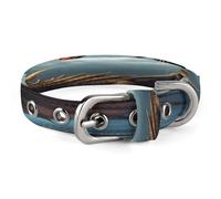 Flying Dragon Collier réglable en acier inoxydable avec anneau en D en tissu Oxford et boucle en métal pour chien de petite et moyenne taille