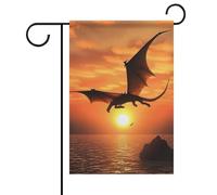 Flying Dragon Drapeaux de jardin pour le printemps et l'été 30,5 x 45,7 cm double face pour extérieur, drapeaux saisonniers et bannières pour patio, cour, terrasse, porche, jardin, terrasse, balcon