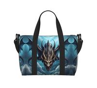 Flying Dragon Sac à main à bandoulière pour femme Sac à main décontracté avec fermeture éclair Convient pour le travail, les voyages, le fitness, les voyages
