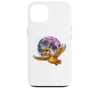 Flying Duck Moon Night Bird Cute Duck Graphics Coque pour iPhone 13