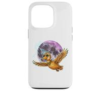 Flying Duck Moon Night Bird Cute Duck Graphics Coque pour iPhone 13 Pro